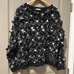 MASSCOB Fringe Sweater Sz M